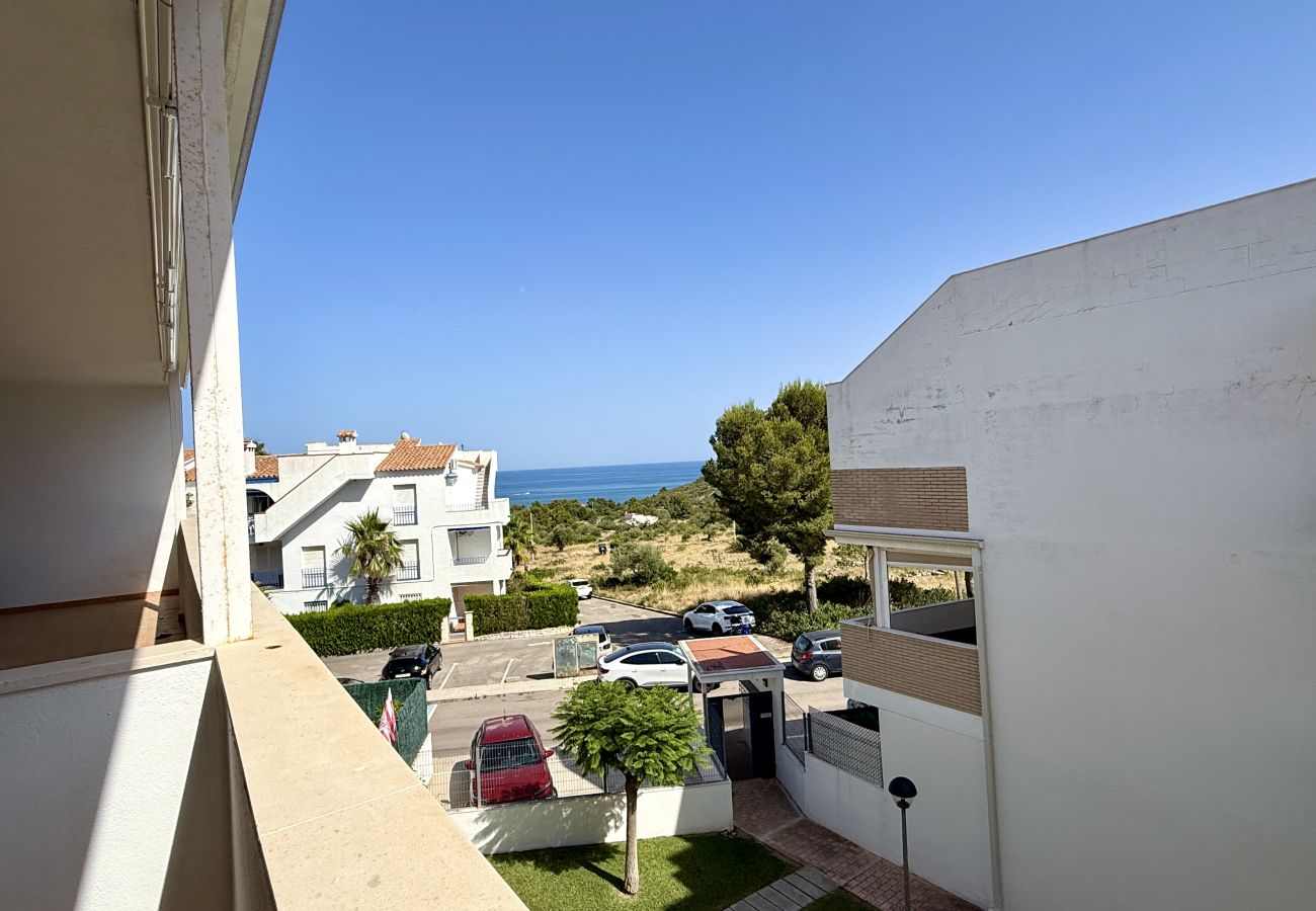Apartamento en Peñiscola - La Tortuga - Piscina, Terraza y Sierra de Irta