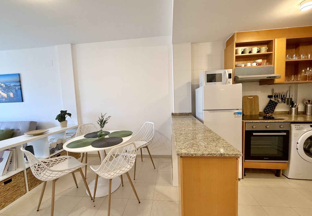 Apartamento en Peñiscola - La Tortuga - Piscina, Terraza y Sierra de Irta