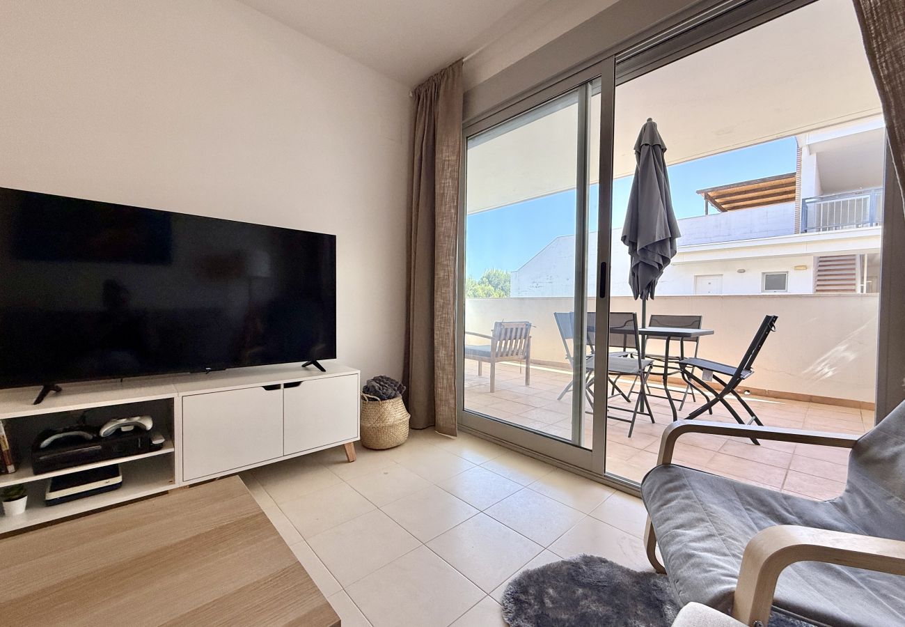 Apartamento en Peñiscola - La Tortuga - Piscina, Terraza y Sierra de Irta