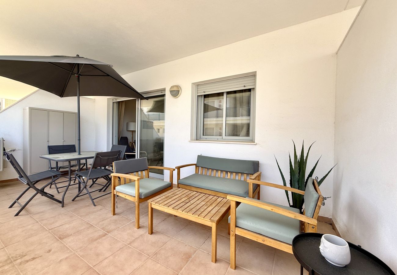 Apartamento en Peñiscola - La Tortuga - Piscina, Terraza y Sierra de Irta