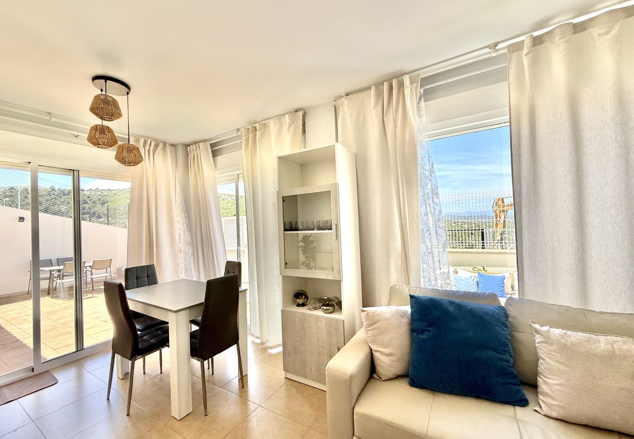 Apartment in Peñiscola - Duplex in Las Atalayas - Private Terrace & Communal Pool