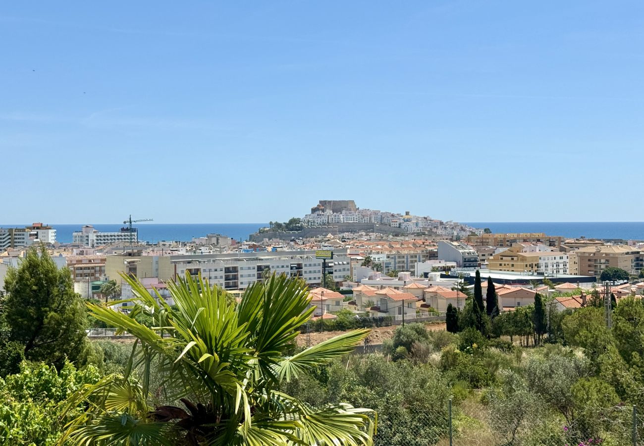 Villa à Peñiscola - Villa Canestel - Piscine privée avec vue sur la mer et le château